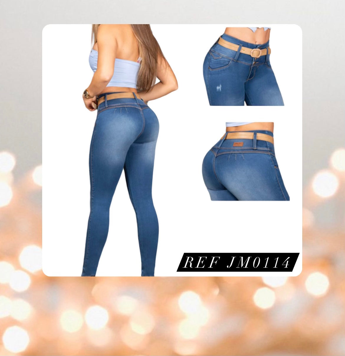 BUTT LIFTING JEANS/LEVANTA COLA