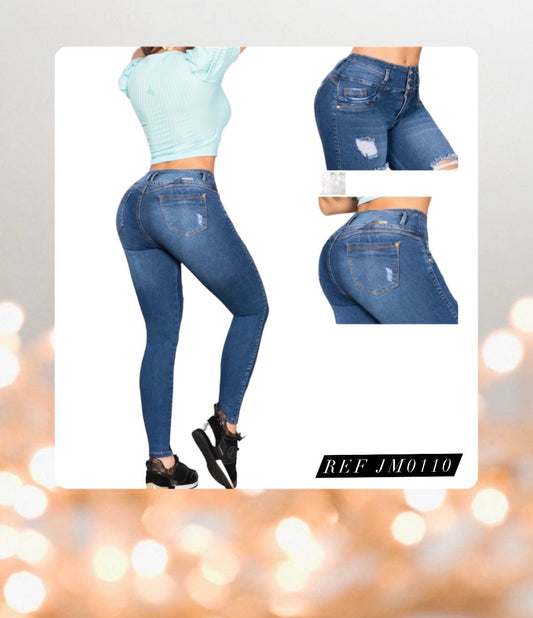 BUTT LIFTING JEANS/LEVANTA COLA