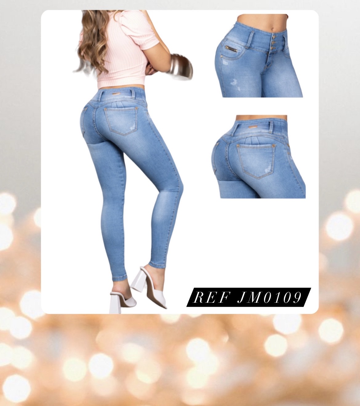 BUTT LIFTING JEANS/LEVANTA COLA